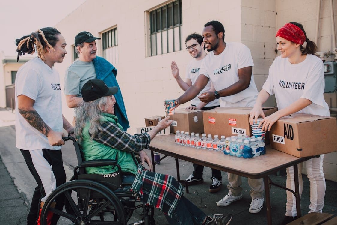 Food giveaway community event